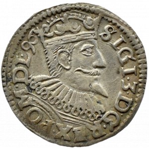 Sigismondo III Vasa, trojak 1596, Poznań, RARO