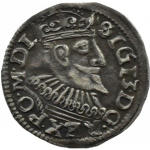 Sigismond III Vasa, trojak 1597, Poznań, date abrégée sans marque de mincar
