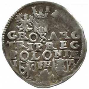 Sigismund III Vasa, trojak 1596, Poznań, RURAL CRIME - NOT NOTED at IGER's