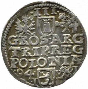 Sigismund III Vasa, trojak 1594 SIG 3, Poznań