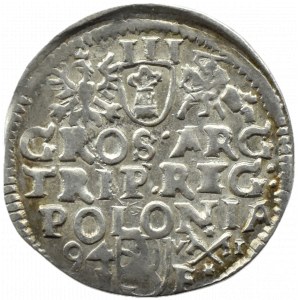 Sigismond III Vasa, trojak 1594 SIGI 3, V I (Walenty Jahns), Poznań