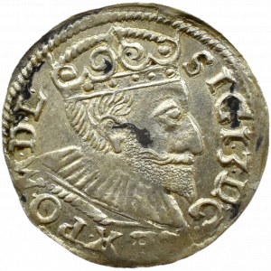 Zygmunt III Waza, trojak 1594 SIGI 3, Poznań PIĘKNY