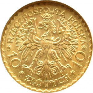 II RP, Bolesław Chrobry, 10 zlotys 1925, Warsaw, ANACS MS63