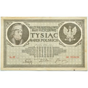 II RP, 1000 marek 1919, seria R, Warszawa