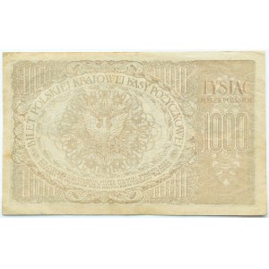 II RP, 1000 marek 1919, seria R, Warszawa