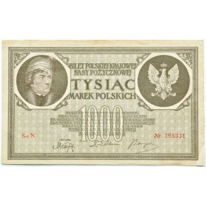 II RP, 1000 marks 1919, series N Warsaw