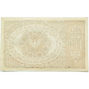 II RP, 1000 marks 1919, series N Warsaw