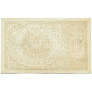 II RP, 1000 marks 1919, J series, Warsaw, BEAUTIFUL and RARE!