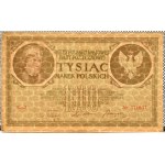 II RP, 1000 marks 1919, J series, Warsaw, BEAUTIFUL and RARE!