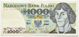 PRL, M. Kopernik, 1000 zlotých 1975, série BH, Varšava, RARE