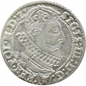 Zygmunt III Waza, six pence 1627 demi-cossack, Cracovie