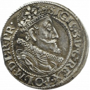 Zygmunt III Waza, ort 1615, Gdańsk, typ I - wąska kryza i szpiczasta tarcza