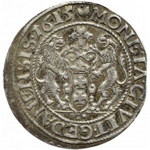 Zygmunt III Waza, ort 1615, Gdańsk, typ I - wąska kryza i szpiczasta tarcza