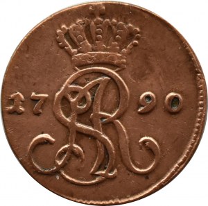 Stanisław A. Poniatowski, penny 1790 E.B., Warsaw