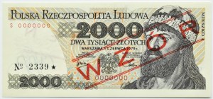People's Republic of Poland, Mieszko I, 2000 gold 1979, S series, MODEL No 2339*, UNC