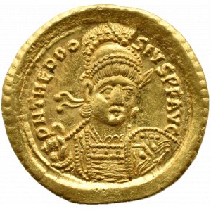 Cesarstwo Rzymskie, Teodozjusz II (408-450), solidus (426-429), Konstantynopol, PIĘKNE