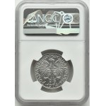 PRL, Rybak, 5 złotych 1974, Warszawa, wypukła data, NGC MS66