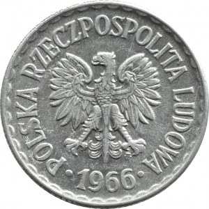 PRL, 1 zloty 1966, Warsaw, rarer vintage