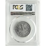 PRL, Rybak, 5 złotych 1974, Warszawa, płaska data, PCGS MS66