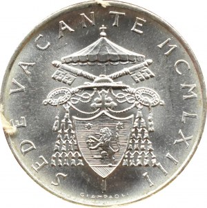 Vatican, Sede Vacante, 500 lire 1963 R, Rome.