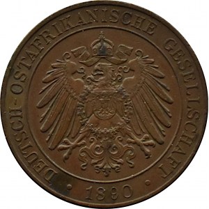 Niemcy, OstAfrica, Guilelmus (Wilhelm) II, 1 pesa 1890, Berlin