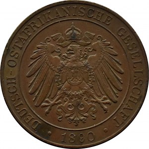 OstAfrica, Guilelmus (Wilhelm) II, 1 pesa 1890, Berlin