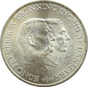 Denmark, Frederick IX, 2 crowns 1953, Campaign to fight tuberculosis in Greenland, Copenhagen