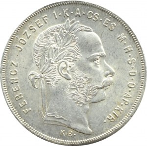 Austro-Węgry, Franciszek Józef I, forint 1879 K.B., Kremnica