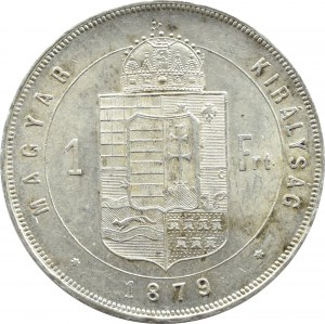 Austria-Hungary, Franz Joseph I, forint 1879 K.B., Kremnica