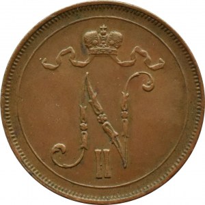 Finland, Nicholas II, 10 penniä 1915, Helsinki