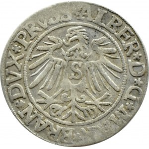 Prusy Książęce, Albrecht, grosz pruski 1537, Królewiec