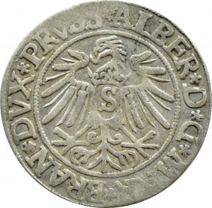 Ducal Prussia, Albrecht, Prussian penny 1537, Königsberg