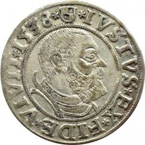 Prusy Książęce, Albrecht, grosz pruski 1538, Królewiec
