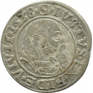 Prusy Książęce, Albrecht, grosz pruski 1538, Królewiec