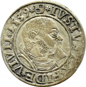 Ducal Prussia, Albrecht, Prussian penny 1539, Königsberg