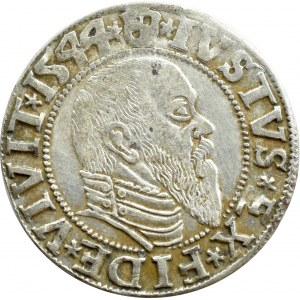 Prusy Książęce, Albrecht, grosz pruski 1544, Królewiec, ODWRÓCONE 