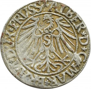 Ducal Prussia, Albrecht, Prussian penny 1544, Königsberg, REVERSE 