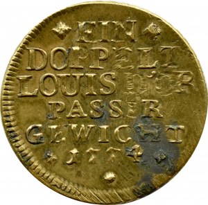 Germany, Brunswick-Wolfenbüttel, Louis D`or-a 1774 double weight