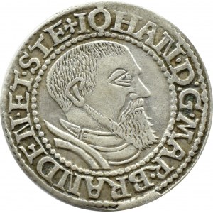 Śląsk, Ks. Krośnieńskie, ks. Jan I Kostrzyński, grosz 1545, Krosno