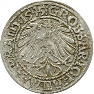 Śląsk, Ks. Krośnieńskie, ks. Jan I Kostrzyński, grosz 1545, Krosno
