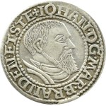 Śląsk, Ks. Krośnieńskie, ks. Jan I Kostrzyński, grosz 1545, Krosno