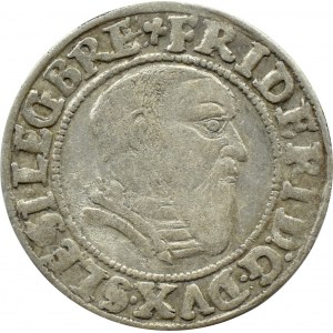 Śląsk, Ks. Legnicko-Brzesko-Wołowskie, Fryderyk II Legnicki, grosz 1543, Brzeg
