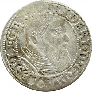 Śląsk, Ks. Legnicko-Brzesko-Wołowskie, Fryderyk II Legnicki, grosz 1544 LESI, Brzeg - RZADKOŚĆ