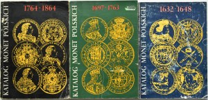 Cz. Kaminski, Set of 3 catalogs of Polish coins from 1632-1864