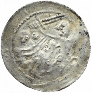 Wladyslaw II Wygnaniec (1138-1146), denarius - Eagle and Hare, CROSSES ENDED WITH BALLS, Cracow.