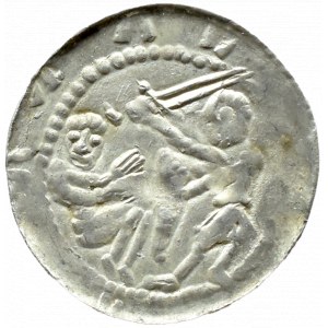 Władysław II Wygnaniec (1138-1146), denar - Orzeł i Zając, GWIAZDA, Kraków