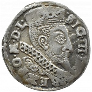 Zygmunt III Waza, trojak 1598, Bydgoszcz, litera B z prawej strony
