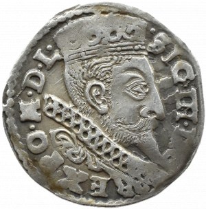 Sigismund III Vasa, trojak 1598, Bydgoszcz, letter B on the right side
