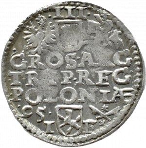 Sigismund III Vasa, trojak 1595 IF, SIGI 3, Poznań