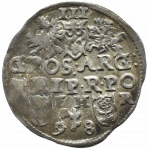 Zygmunt III Waza, trojak 1598, Poznań